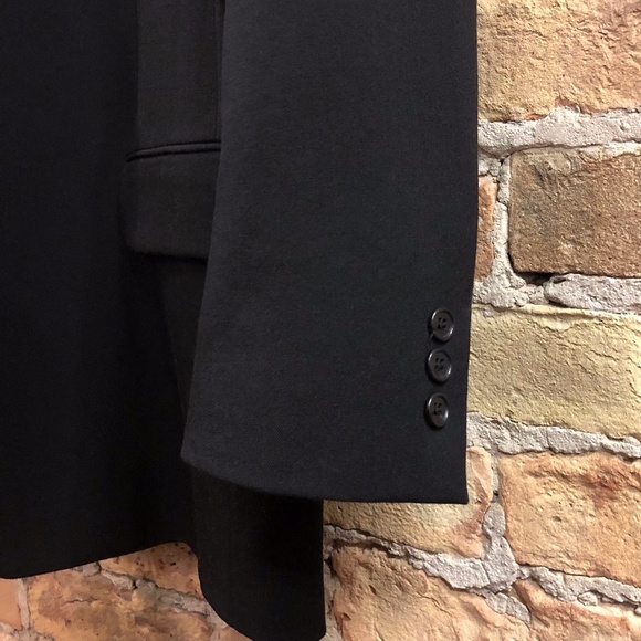 DKNY Men's Black Mid-Weight Wool 3 Button Front Suit 40R - Picture 11 of 15